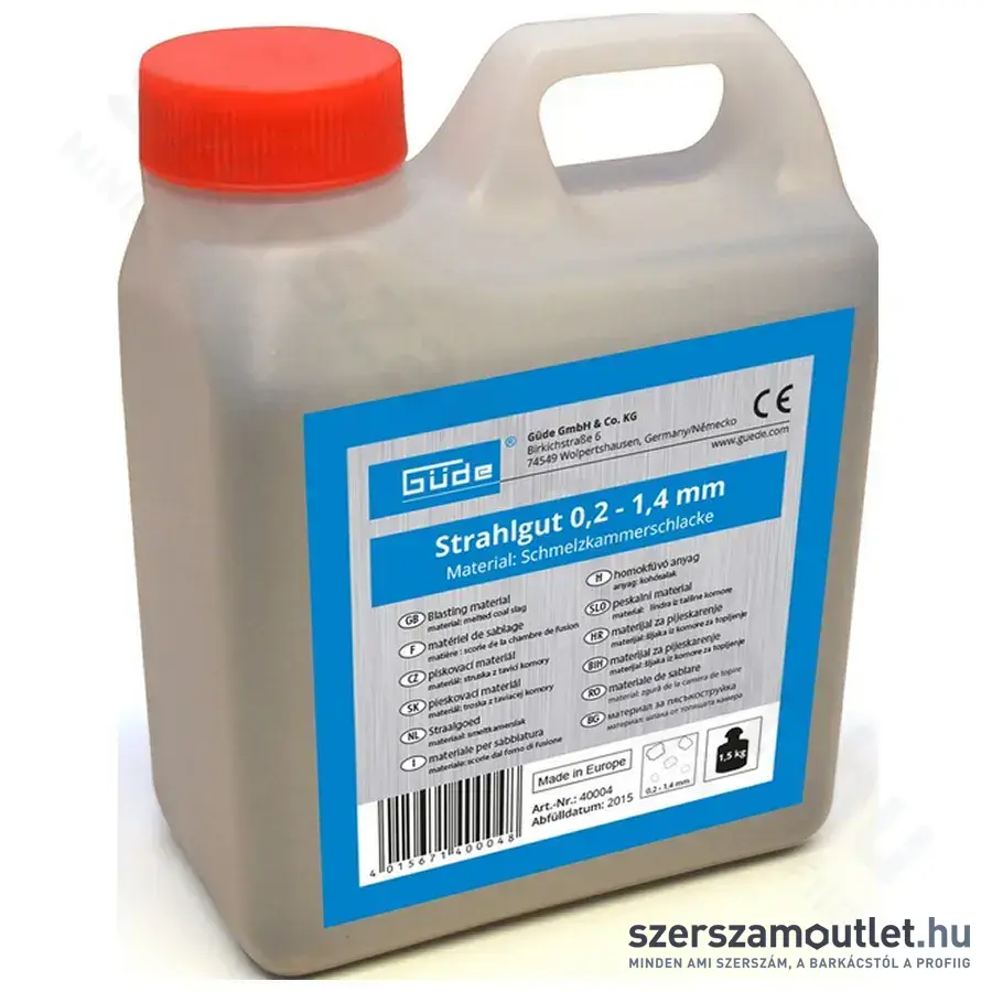 GÜDE szóróhomok homokszóróhoz (0,2-1,4mm 1,5kg)