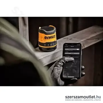 DEWALT DCR009 Akkus Bluetooth hangszoró USB-C, 86Db, 5W/3,6V (1,4Ah akku és töltő) (DCR009-XJ)