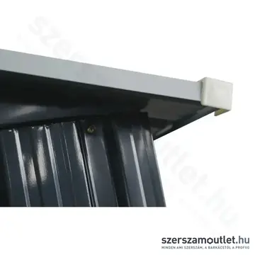 RIWALL PRO RMSA 6X8 Antracit fém kerti tároló nyeregtetővel 2,4x1,7m (SD-X0608-H170C-A)