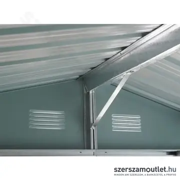 RIWALL PRO RMSA 6X8 Antracit fém kerti tároló nyeregtetővel 2,4x1,7m (SD-X0608-H170C-A)