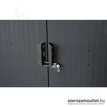 RIWALL PRO RMSA 6X8 Antracit fém kerti tároló nyeregtetővel 2,4x1,7m (SD-X0608-H170C-A)