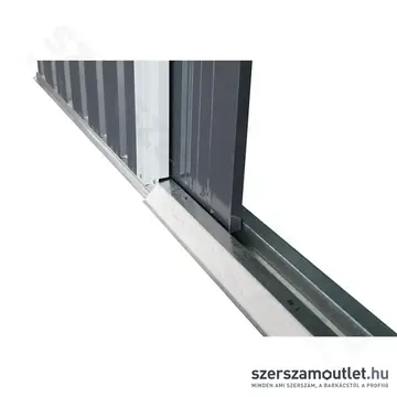 RIWALL PRO RMSA 6X8 Antracit fém kerti tároló nyeregtetővel 2,4x1,7m (SD-X0608-H170C-A)