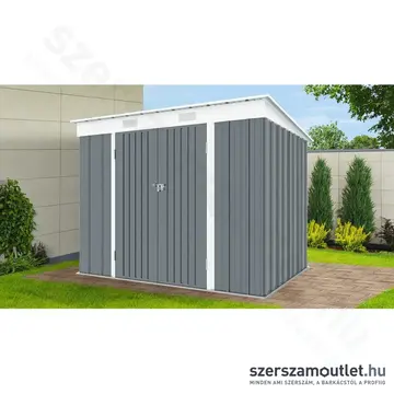 RIWALL RMSP 6X8 Antracit fém kerti tároló lapostetővel 2,4x1,8m (SM-F68K-H158-A)