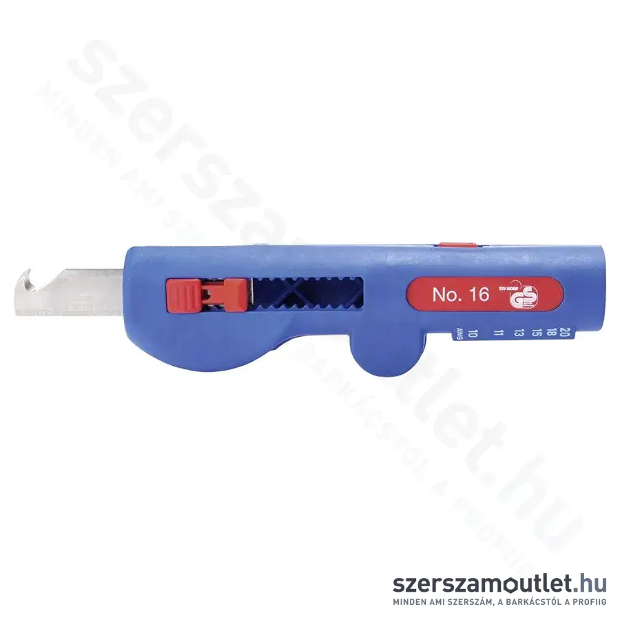 WEICON No.16 Quadro Kábel csupaszoló/vezeték blankoló 4 funkciós Solingen pengével 8-13mm, 125mm (52