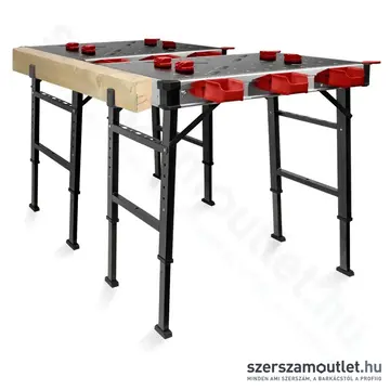 FORTUM Összecsukható munkaasztal 73,5-88,5cm, 85x60cm, 450kg (4759990)