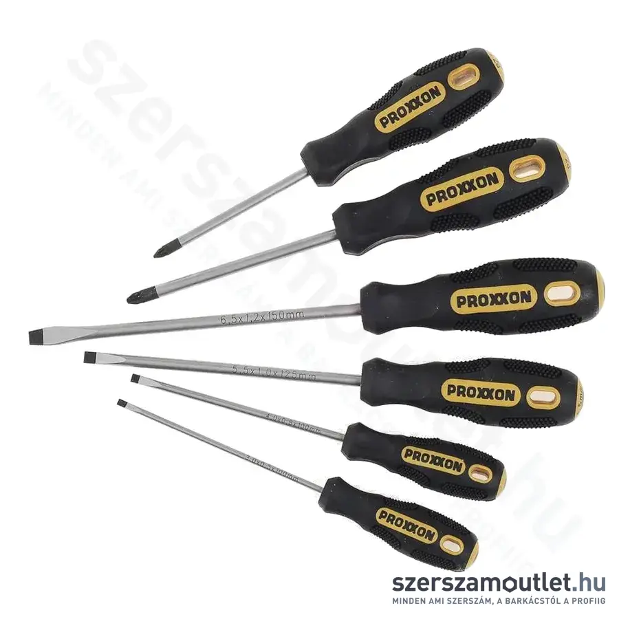 PROXXON FLEX-DOT Csavarhúzó készlet SL3-4-5,5-6,5/PH1-2, 6db-os
