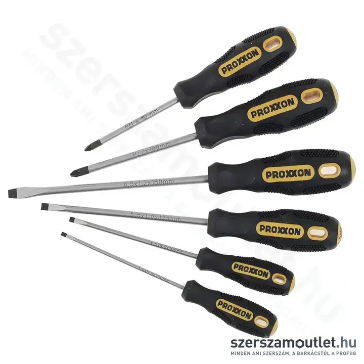 PROXXON FLEX-DOT Csavarhúzó készlet SL3-4-5,5-6,5/PZ1-2, 6db-os