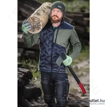 LAHTI PRO Steppelt, elasztikus kabát (Zöld/Fekete) (L401360)