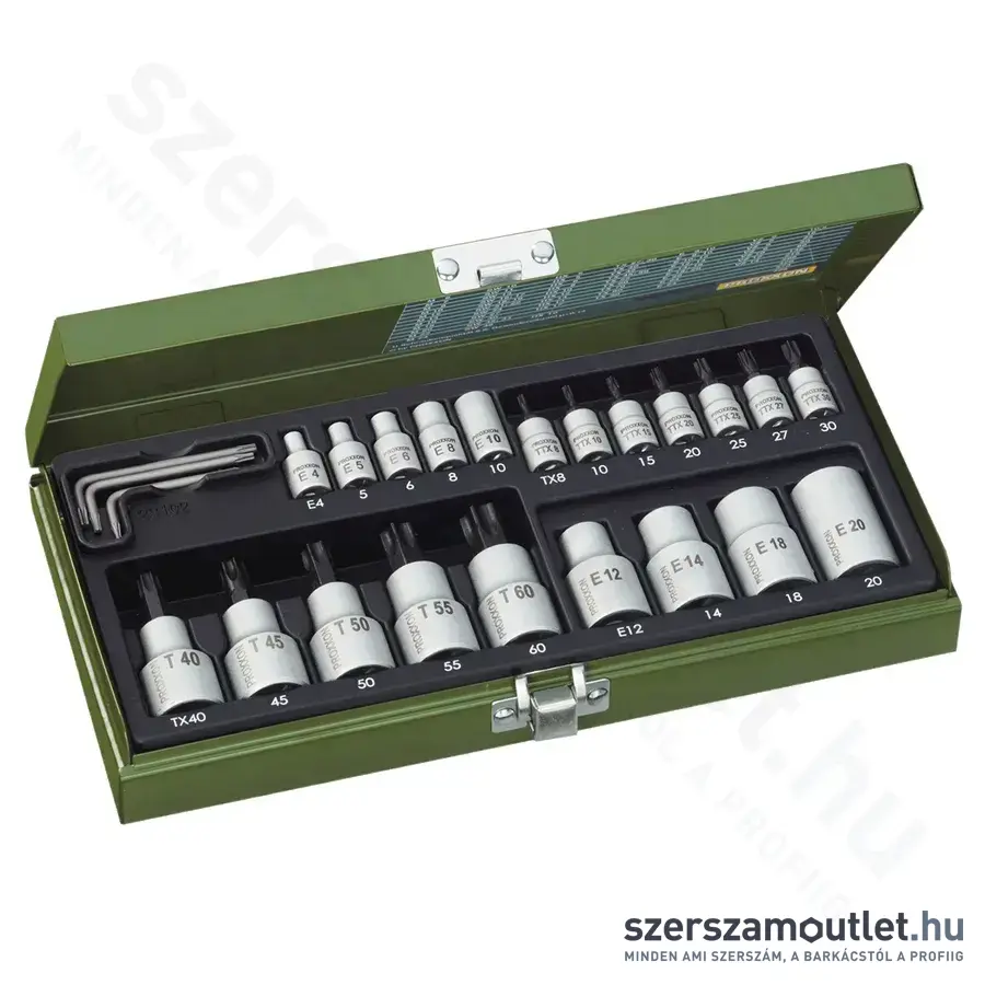 PROXXON Torx dugókulcs készlet 1/4