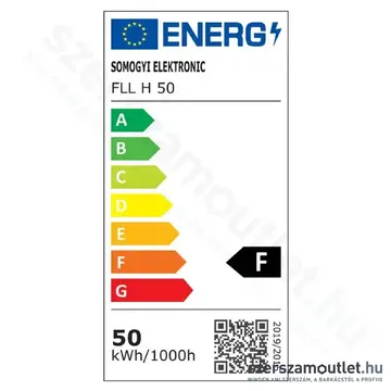 SOMOGYI LED fényvető, hordozható, 4000lm, 4000K, F, IP44, 50W (FLL H 50)