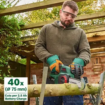BOSCH UniversalChain 18 Akkus láncfűrész 20cm, 18V (Akku és töltő nélkül) (06008B8001)