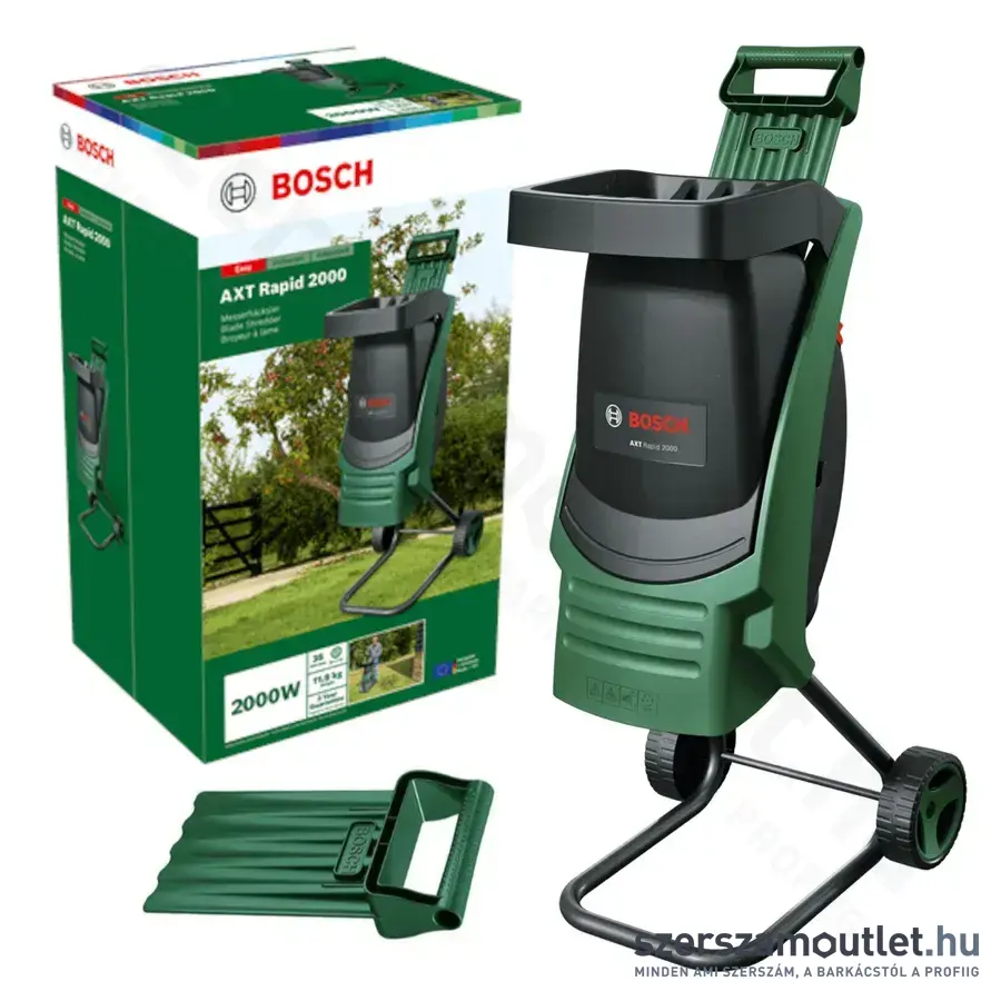 BOSCH AXT Rapid 2000 Szecskázó/ágaprító 35mm, 2000W/230V (0600853501)