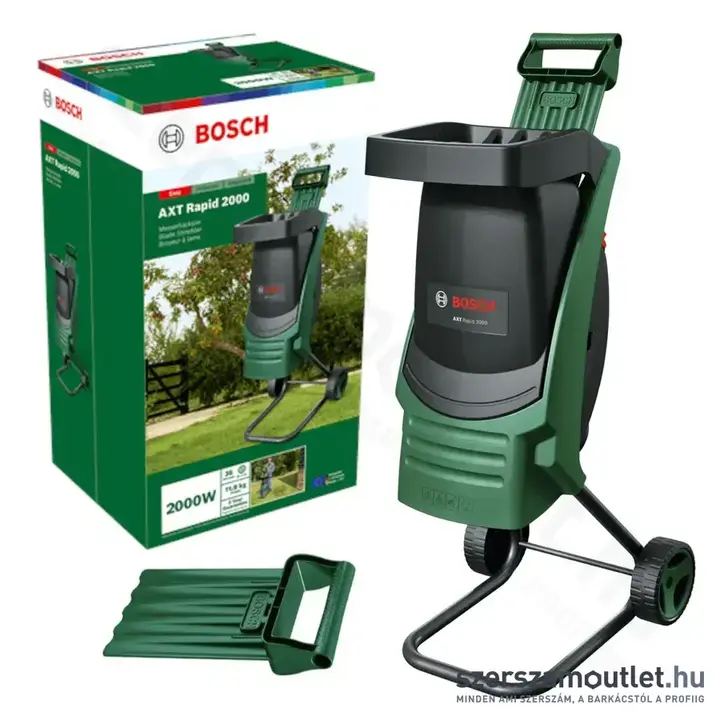 BOSCH AXT Rapid 2000 Szecskázó/ágaprító 35mm, 2000W/230V (0600853501)