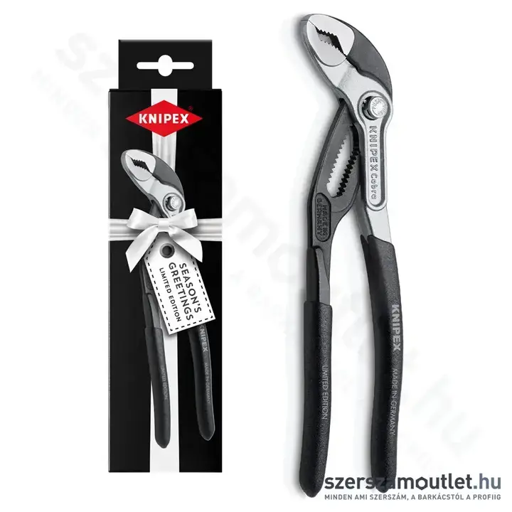 KNIPEX Cobra Vízpumpafogó önzáró, 61HRC, 180mm (Limitált ünnepi kiadás) (87 99 180 S02)