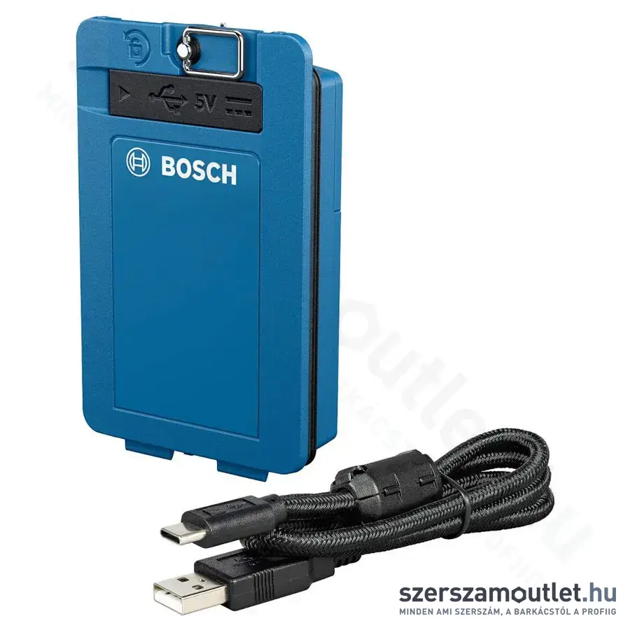 BOSCH BA 3.7V 3.0Ah XL Professional Akku és töltő GLL 80-33 G/GLL 20-22 G-hez, USB-C, 3,7V, 3,0Ah