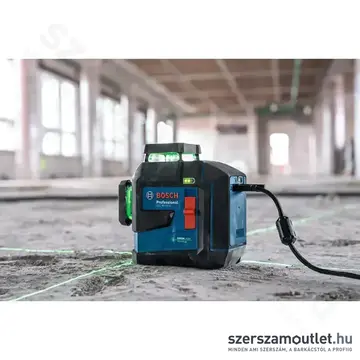 BOSCH BA 3.7V 3.0Ah XL Professional Akku és töltő GLL 80-33 G/GLL 20-22 G-hez, USB-C, 3,7V, 3,0Ah