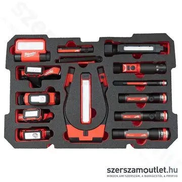 MILWAUKEE PACKOUT Üres habbetét lámpákhoz 15 részes (4932499006)