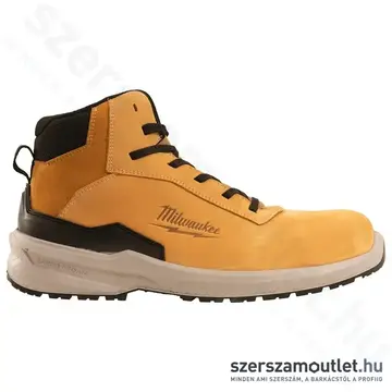 MILWAUKEE FLEXTRED S3S Munkavédelmi világos bőr magasszárú cipő 45-ös (1M171311)