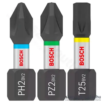 BOSCH PRO Impact Csavarbitkészlet PH2/PZ2/T20-25-30, 25db-os