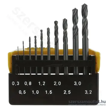 PROXXON Spirálfúró készlet, DIN 388, 0,3-3,2mm, 10db-os