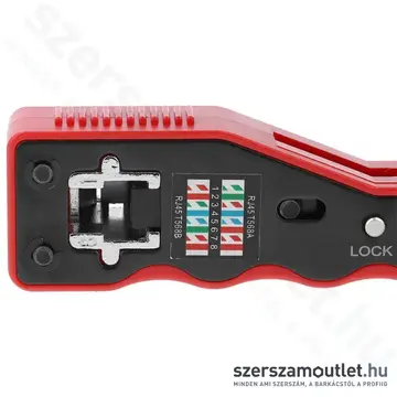 YATO Krimpelő fogó UTP hálózati/RJ45 csatlakozókhoz 135mm (YT-22440)