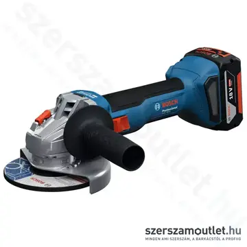 BOSCH GWS 18V-8 Akkus sarokcsiszoló kofferben (2x4,0Ah/18V) (06019N9020)