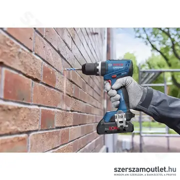 BOSCH GSB 18V-65 Professional Akkus szénkefementes ütvefúró-csavarozó 1,5-13mm, 65/31Nm(2x4,0Ah/18V)