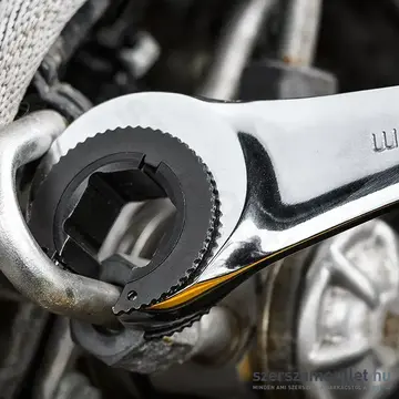 NEO TOOLS Racsnis csillag-villáskulcs, félig nyitott, 13mm