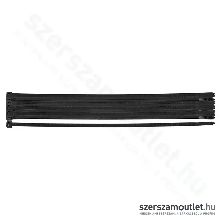 NEO TOOLS EXTREME Kábelkötegelő, gyorskötöző, UV-álló, 4,8x200mm (Fekete) (20db/csomag)