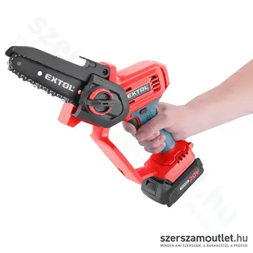 EXTOL Share20V Akkus láncfűrész, egykezes, 155mm (2,0Ah/20V)