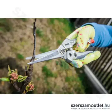 EXTOL Kerti kesztyű, nitrilbe mártott tenyér és ujjhegy, nylon, 9-es (Virágmintás)