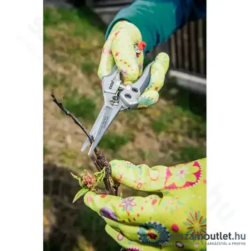 EXTOL Kerti kesztyű, nitrilbe mártott tenyér és ujjhegy, nylon, 9-es (Virágmintás)