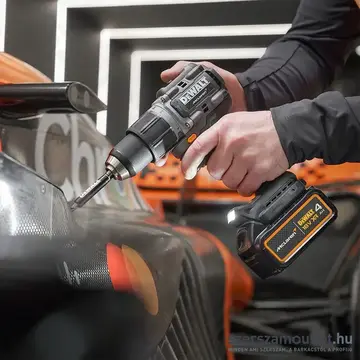 DEWALT X MCLAREN 18V XR ÜTVEFÚRÓ-CSAVAROZÓ + 2x 5Ah akkumulátor + DCB1104 4A töltő + TSTAK koffer