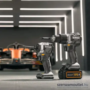 DEWALT X MCLAREN 18V XR KÉSZLET: DCD85M + DCF85M + 2x 5Ah akku + DCB1104 4A töltő, TSTAK II koffer