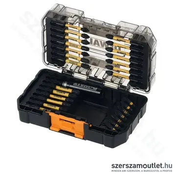 DEWALT × MCLAREN 28 DARABOS FLEXTORQ KÉSZLET, TOUGH CASE-BEN + Impact Ready bittartó