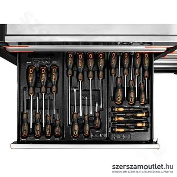 NEO TOOLS PRO Műhelykocsi, 12 fiókos + szerszám készlet 229db-os