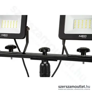 NEO TOOLS Reflektor teleszkópos állvánnyal, SMD-led, 5400lm, 6500K, IP65, 1,8m, 2x30W/230V