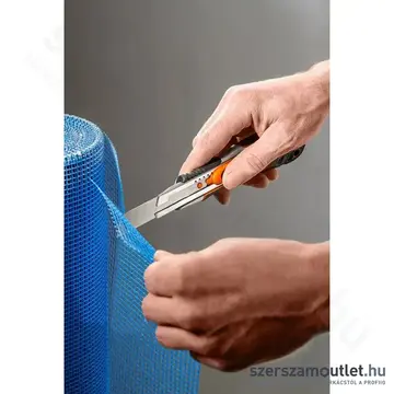 NEO TOOLS Törhető pengés kés, autómata penge rejtés, fém vezetősín, 18mm, 200mm