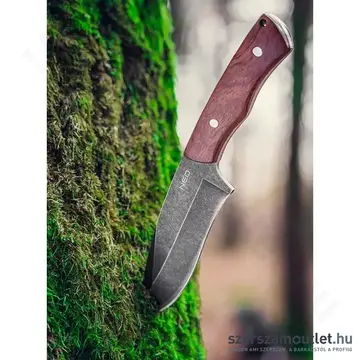 NEO TOOLS Túlélőkés, full-tang, rozsdamentes acél, fa markolat, 120/230mm