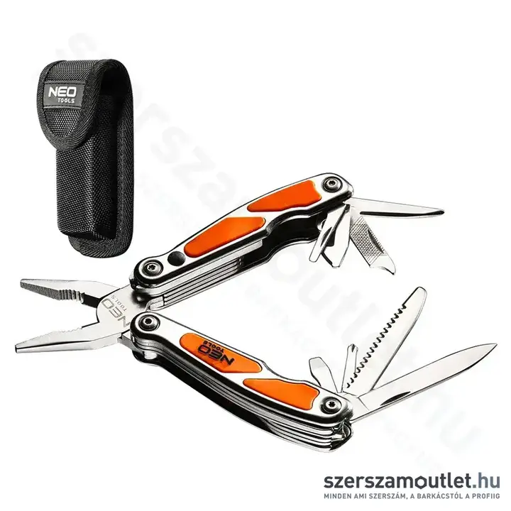 NEO TOOLS 10in1 Multifunkciós szerszám, 10 funkció, LED lámpa, 105/75mm