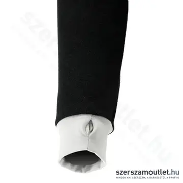 YATO Polár pulóver, kapucnis, cipzáras, M-es (Fekete/Fehér)