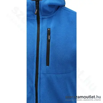 YATO Polár pulóver, kapucnis, cipzáras, 2XL-es (Fekete/Kék)