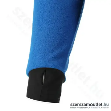YATO Polár pulóver, kapucnis, cipzáras, 3XL-es (Fekete/Kék)