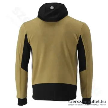 YATO Polár pulóver, kapucnis, cipzáras, 3XL-es (Fekete/Khaki)