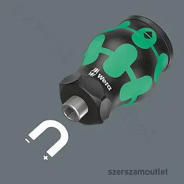 WERA Kraftform Kompakt Stubby marokcsavarhúzó 6 részes bitkészlettel (PH/PZ/SL)