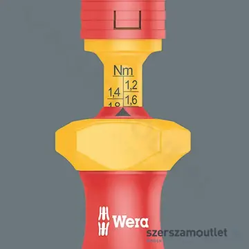 WERA VDE 16 Szigetelt, többszárú, nyomaték csavarhúzó készlet, 1,2-3Nm, 16 részes