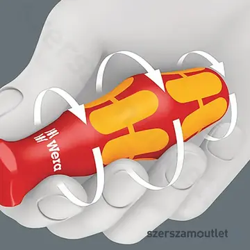 WERA 160 IS VDE Szigetelt csavarhúzó vékony szárral, lapos, 0,6x3,5x100mm