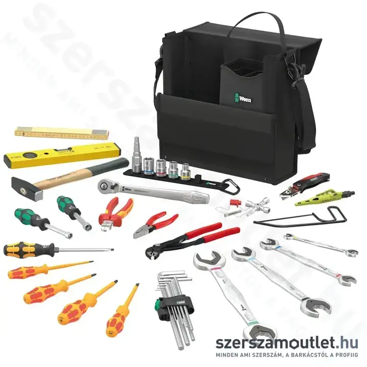 WERA 2GO SHK1 Szerszám készlet vízvezeték, fűtés és klíma szereléshez 36 részes
