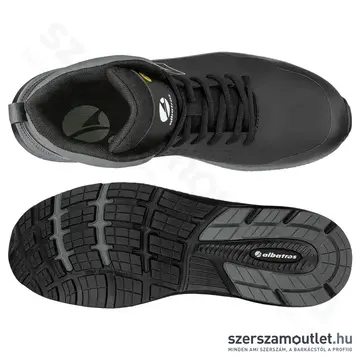 ALBATROS Vigor 2 Impulse Black S3S ESD FO HRO SR Munkavédelmi bakancs 45-ös (Fekete/Szürke)