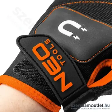 NEO TOOLS Ujjatlan, mágneses munkakesztyű 10/XL (Fekete/Narancs)